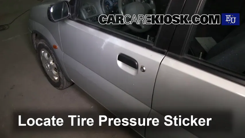 2001 Suzuki Ignis GL 1.3L 4 Cyl. Tires & Wheels Check Tire Pressure